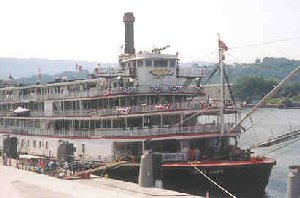 front of Delta Queen