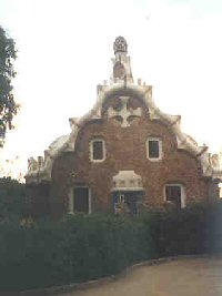 Gingerbread looking house by Gaudi.