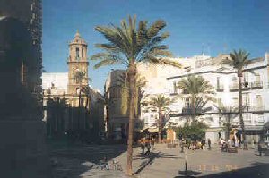 Plaza in old town area.
