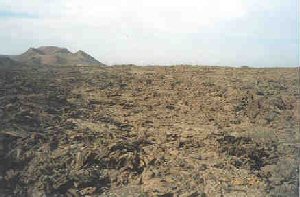 Barren volcanic landscape