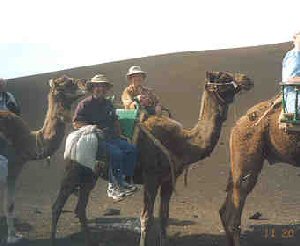 Us on our camel ride.